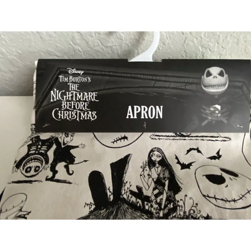 Disney The Nightmare Before Christmas‎ Apron Adult One Size Jack Zero Sally NEW